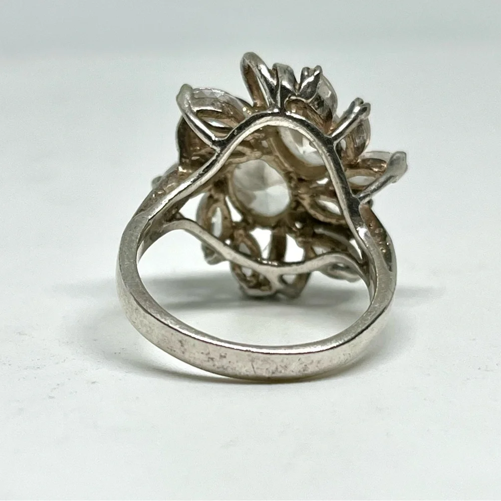 Vintage CZ Sterling Silver Ring